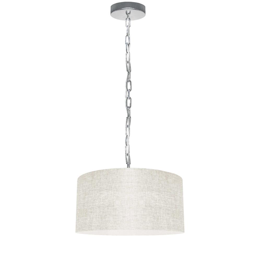 1LT Braxton Small Pendant, CRM/CLR Shade, PC