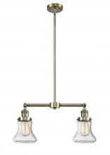  209-AB-G194 - Bellmont - 2 Light - 21 inch - Antique Brass - Stem Hung - Island Light