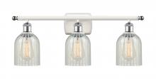 Innovations Lighting 516-3W-WPC-G2511-LED - Caledonia - 3 Light - 25 inch - White Polished Chrome - Bath Vanity Light