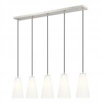 Z-Lite 3043P6-5L-BN - 5 Light Linear Chandelier