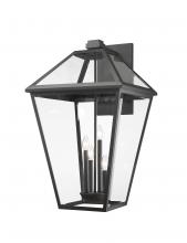 Z-Lite 579XLX-BK - 4 Light Outdoor Wall Light