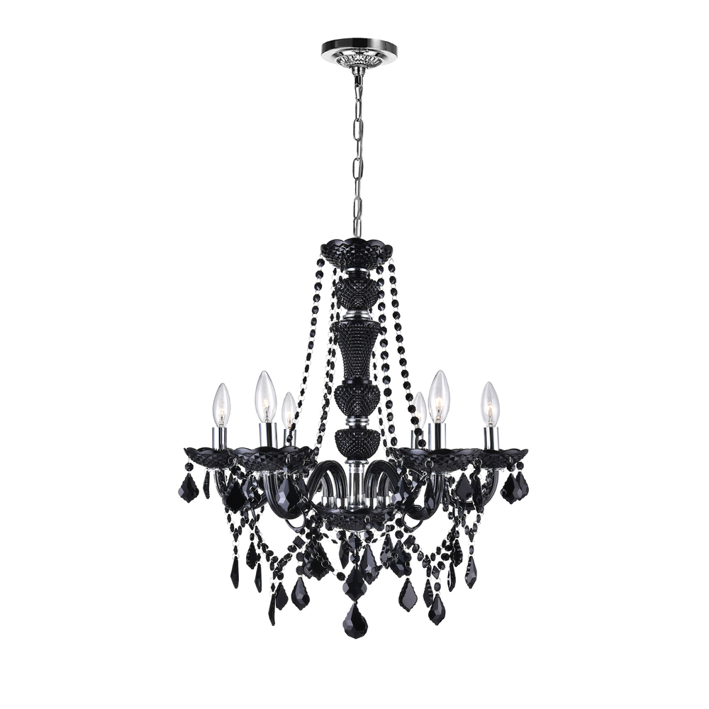 Princeton 6 Light Up Chandelier With Chrome Finish