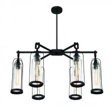 Eurofase 42730-019 - 35" 6LT outdoor oval chandelier