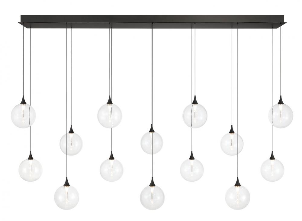 Iissa-Chandelier-14Lt-72In-BK-CL