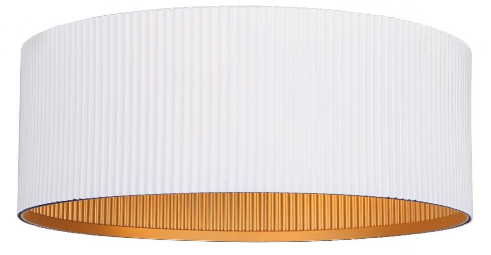 REXTON, MWH + GD Color, 2 Lt Flush Mount, 60W Type A, 13.875" W x 5.125" H, Easy Connect Inc