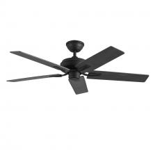 Kuzco Lighting Inc CF78752-MB-NLW - Erikson 52-in Matte Black FAN Ceiling Fan