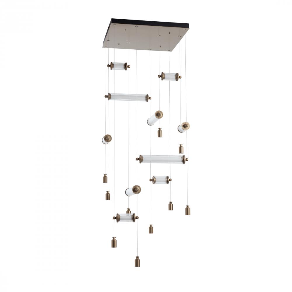 Libra 10-Light Square LED Pendant