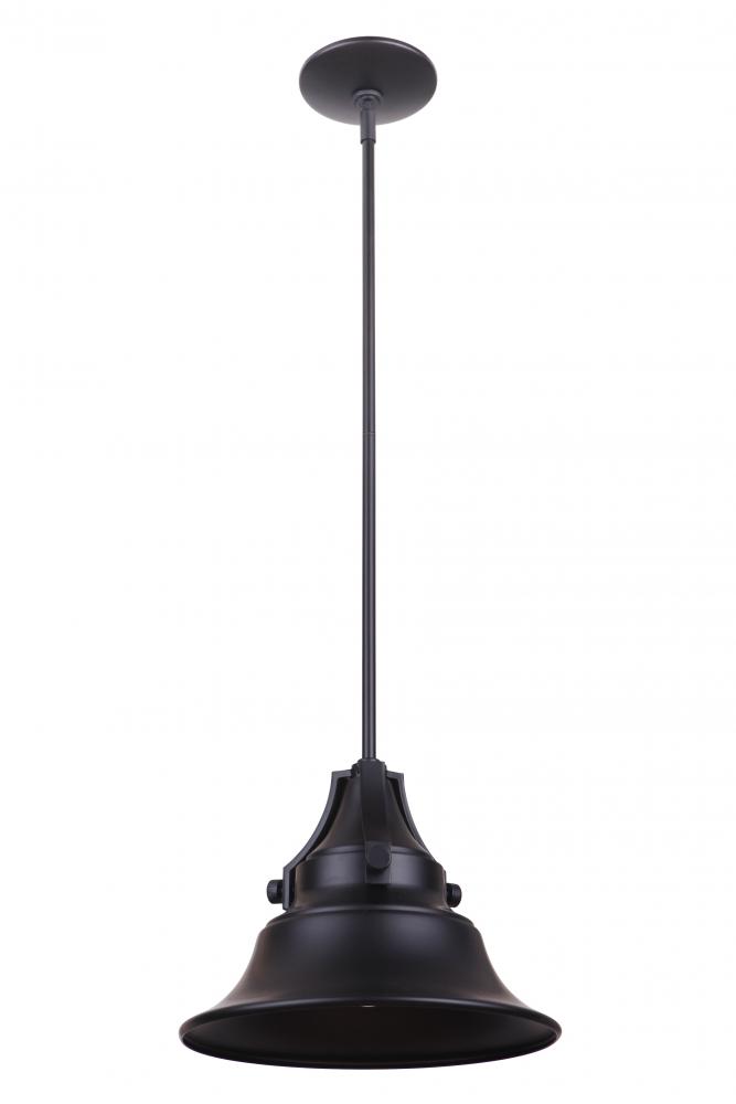 Union 1 Light Medium Outdoor Pendant in Midnight