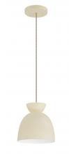 Craftmade 59191-CW - Ventura Dome 1 Light Mini Pendant in Cottage White