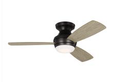 VC Monte Carlo Fans 3IKR44AGPD - Ikon 44" LED Indoor Hugger Ceiling Fan - Aged Pewter with Light Grey Weathered Oak Blades